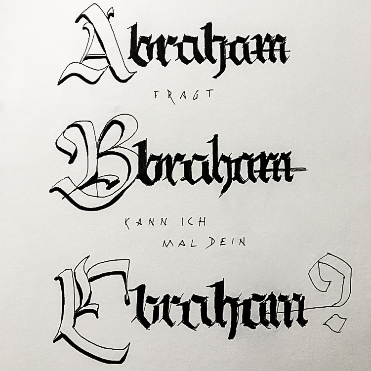 Entwurf - Abraham fragt